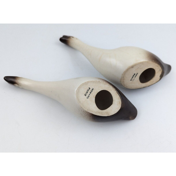 Howard Pierce Pottery Pair Bird Geese Goose Set of 2 Figurines Mid Century - Picture 6 of 9